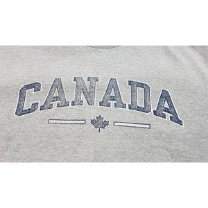 CANADA Large Gray tee tshirt logo